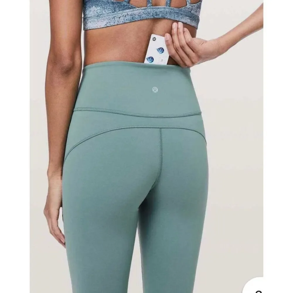 Lululemon in movement tight everlux frost green size 8